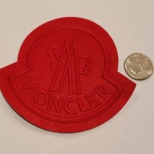 Moncler sew on patch Coat Jacket men Women hat
